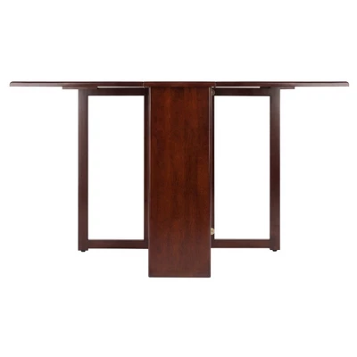 Clara Double Drop Leaf Dining Table Walnut - Winsome 4 Clara Double Drop Leaf Dining Table Walnut - Winsome - Image 4