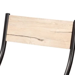 5pc Carmen Wood And Metal Dining Set Oak Brown/Dark Brown - Baxton Studio -Furniture Haven Shop GUEST 2c0fe007 6446 474e a991 67a71c5a00d6