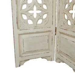 Country Cottage Wood Room Divider Screen White - Olivia & May -Furniture Haven Shop GUEST 2c597f99 b03a 42b3 bc51 442fe7c5bae7