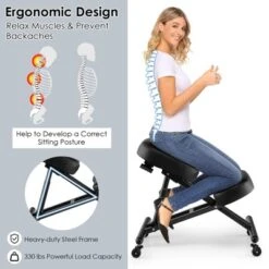 Costway Ergonomic Kneeling Chair Adjustable Stool Memory Foam Angled Seat 15 Costway Ergonomic Kneeling Chair Adjustable Stool Memory Foam Angled Seat -Furniture Haven Shop GUEST 2c861340 9d85 41b2 8fad c275214fd1db