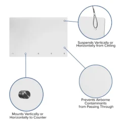 Flash Furniture Suspended Register Shield / Sneeze Guard - Mounting Or Hanging Hardware Included 13 Flash Furniture Suspended Register Shield / Sneeze Guard - Mounting Or Hanging Hardware Included -Furniture Haven Shop GUEST 2c87482c b21d 4164 a77c 663e2c8ec431