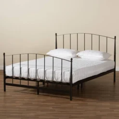 Queen Lana Metal Platform Bed Black - Baxton Studio -Furniture Haven Shop GUEST 2d1b6e9c 9fe5 4bd7 98d1 49b2e1508e49
