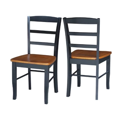 3pc 30" Clay Round Top Pedestal Table With 2 Chairs Dining Sets Black/Brown - International Concepts 5 3pc 30" Clay Round Top Pedestal Table With 2 Chairs Dining Sets Black/Brown - International Concepts - Image 5