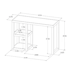 Carson Wood Writing Desk With Storage White - Threshold™ -Furniture Haven Shop GUEST 2e25fab9 58e1 4d1d ab2f 351e9f9fb385