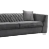 Cambridge Contemporary Sofa Velvet Dark Gray - Armen Living