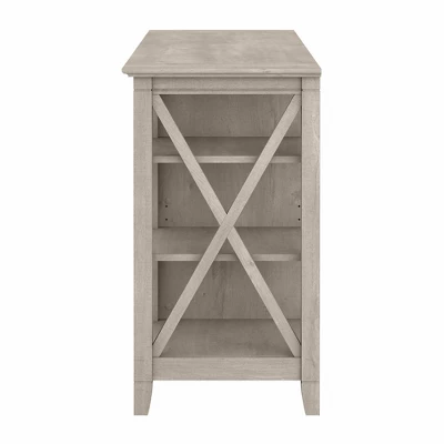 Key West Tall TV Stand For TVs Up To 70" Washed Gray - Bush Furniture 4 Key West Tall TV Stand For TVs Up To 70" Washed Gray - Bush Furniture - Image 4