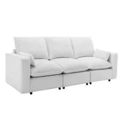 3 Seat Sofa With Removable Cushions And 2 Pillows, Teddy Fabric Upholstered Couch-ModernLuxe 16 3 Seat Sofa With Removable Cushions And 2 Pillows, Teddy Fabric Upholstered Couch-ModernLuxe -Furniture Haven Shop GUEST 30440bb2 83a5 4f20 9634 0be285e19cdf