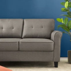 56.7" Sayan Loveseat Sofa With USB Sand Gray - Zinus 11 56.7" Sayan Loveseat Sofa With USB Sand Gray - Zinus -Furniture Haven Shop GUEST 31390f4b 51df 47d1 bc81 e1c20f3d2a53