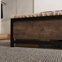 HOMCOM Full Platform Bed Frame With Headboard & Footboard, Strong Metal Slat Support Full Bed Frame W/ Underbed Storage Space, No Box Spring Needed -Furniture Haven Shop GUEST 31bacc42 e17f 4d8f 9241 537e2f8a97df