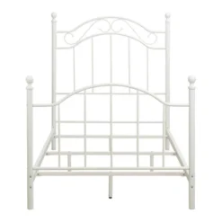 Twin Rozella Metal Bed White - Dorel Living