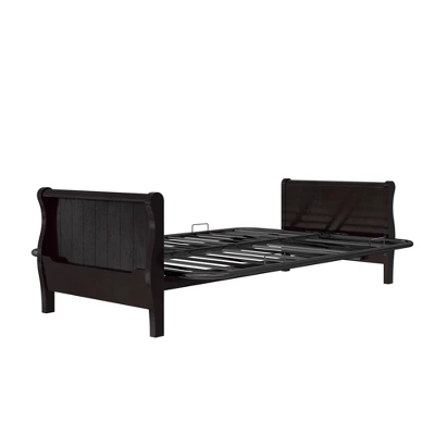 Full Brayden Wood Arm Futon Frame Espresso - Room & Joy 8 Full Brayden Wood Arm Futon Frame Espresso - Room & Joy - Image 8
