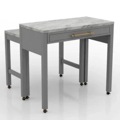 5pc Gardenside Expandable Counter Height Dining Table Set White/Light Gray/Beige - HOMES: Inside + Out 11 5pc Gardenside Expandable Counter Height Dining Table Set White/Light Gray/Beige - HOMES: Inside + Out -Furniture Haven Shop GUEST 3272ffa4 f979 455f b84b 795fef47c20c