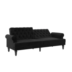 Cassidy Upholstered Futon - Paris Hilton X The Novogratz -Furniture Haven Shop GUEST 33da9793 75d3 4d5a 97e6 79687f11ae7b