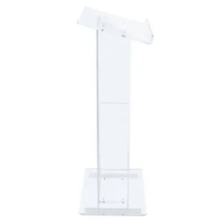 Lectern With Shelf Clear Acrylic - Hampden Furnishings -Furniture Haven Shop GUEST 348cf0dd 471d 4aff bf86 b12edeccecbd