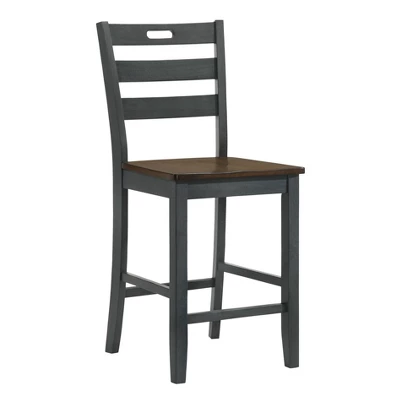 2pk Danforthe Ladder Back Counter Height Chairs - HOMES: Inside + Out 5 2pk Danforthe Ladder Back Counter Height Chairs - HOMES: Inside + Out - Image 5