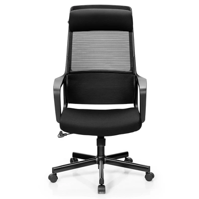 Costway Adjustable Mesh Office Task Chair Heating Lumbar Support Headrest GreyBlack 8 Costway Adjustable Mesh Office Task Chair Heating Lumbar Support Headrest GreyBlack - Image 8