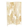 Glam Metal Palms Room Divider Screen Gold - Olivia & May
