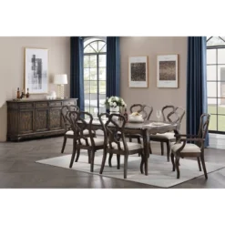 Chateau Dining Table Brown - Treasure Trove Accents -Furniture Haven Shop GUEST 3585da8e 07f8 4baa 841e eac405243b5a
