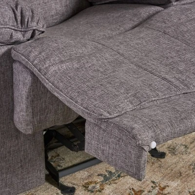 Estrada Contemporary Glider Recliner Charcoal Tweed - Christopher Knight Home 4 Estrada Contemporary Glider Recliner Charcoal Tweed - Christopher Knight Home - Image 4