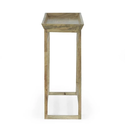 Meagher Rustic Handcrafted Mango Wood Console Table Natural - Christopher Knight Home 2 Meagher Rustic Handcrafted Mango Wood Console Table Natural - Christopher Knight Home - Image 2