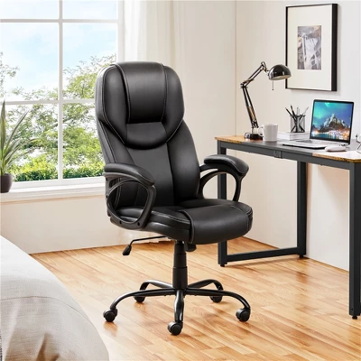 Yaheetech Faux Leather Executive Office Chair With Ergonomic High Back 1 Yaheetech Faux Leather Executive Office Chair With Ergonomic High Back