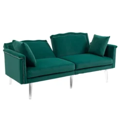 Modern Velvet Upholstered Loveseats Sofa With 2 Pillows-ModernLuxe -Furniture Haven Shop GUEST 36bc8d3b b9c7 47a3 8460 e15c4baf56c7