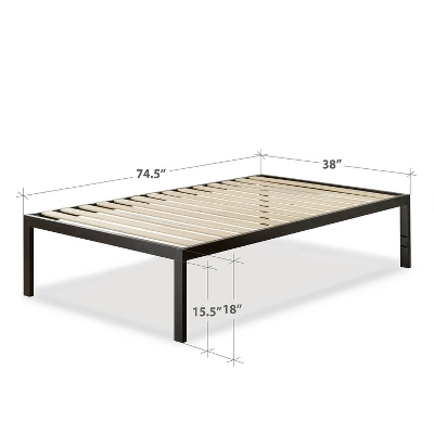 Lorrick Quick Snap® Platform Bed Frame Black - Zinus 7 Lorrick Quick Snap® Platform Bed Frame Black - Zinus - Image 7