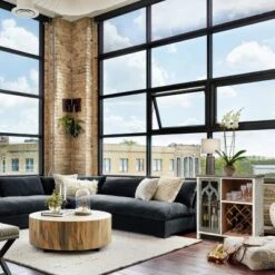 LuxenHome Distressed White And Gray Wood 1-Door Storage Wine Cabinet -Furniture Haven Shop GUEST 36de6cf7 bbf7 4dbe 9611 c5388c17172b