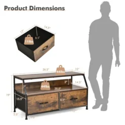 Costway Dresser TV Stand Media Console Table Organizer W/2 Storage Drawer & Open Shelves 12 Costway Dresser TV Stand Media Console Table Organizer W/2 Storage Drawer & Open Shelves -Furniture Haven Shop GUEST 373d2cb8 54ae 4c70 b1d1 e5fbbb7b4b06