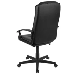 Flash Furniture Biscayne Flash Fundamentals High Back Black LeatherSoft-Padded Task Office Chair With Arms 21 Flash Furniture Biscayne Flash Fundamentals High Back Black LeatherSoft-Padded Task Office Chair With Arms -Furniture Haven Shop GUEST 37bf3b5d 80c5 4f98 a28f 31ac559767ea