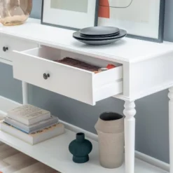 Miele Console Table White - Powell -Furniture Haven Shop GUEST 37ddf5ad a282 4d07 b69c 159700eddd71