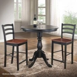 36" Salem Round Pedestal Bar Table - Carolina Chair & Table -Furniture Haven Shop GUEST 37f27f6d f2e2 47e6 8807 ed1b89d8f0b2