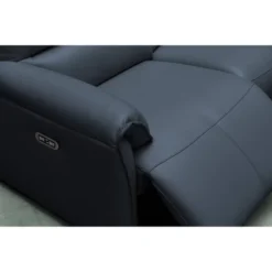 Lily Leather Power Recliner Sofa With Power Headrests Blue - Abbyson Living -Furniture Haven Shop GUEST 3800baba be09 48a9 aa7d 19be425f040f