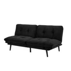 Finley Convertible Futon Sofa Bed Black - Serta -Furniture Haven Shop GUEST 38121e83 dc94 4283 b7b0 041ee87cf536