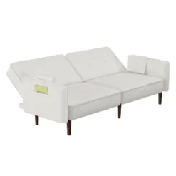 Convertible Futon Sofa Bed With Wooden Legs - ModernLuxe -Furniture Haven Shop GUEST 38f44563 3c83 45e4 9aed 5011448e4da7