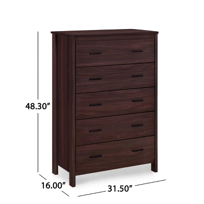 3pc Olimont Contemporary Dresser And Nightstand Set Walnut - Christopher Knight Home 12 3pc Olimont Contemporary Dresser And Nightstand Set Walnut - Christopher Knight Home - Image 12