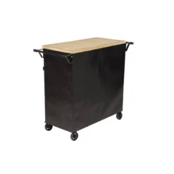 Industrial Rolling Cart Black - Olivia & May -Furniture Haven Shop GUEST 39b5e001 f930 42ca bc40 89a74dec3b55