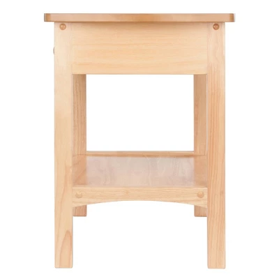 Claire Nightstand Accent Table Natural - Winsome 3 Claire Nightstand Accent Table Natural - Winsome - Image 3
