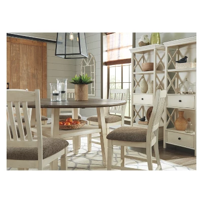 Bolanburg Round Drop Leaf Counter Table Antique White - Signature Design By Ashley 3 Bolanburg Round Drop Leaf Counter Table Antique White - Signature Design By Ashley - Image 3