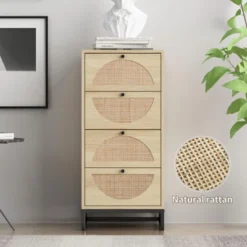 Arina Farmhouse Natural Rattan Vertical 4 With Deep Drawers Dresser-The Pop Maison 20 Arina Farmhouse Natural Rattan Vertical 4 With Deep Drawers Dresser-The Pop Maison -Furniture Haven Shop GUEST 3b5ccdc3 87ec 47dc 9d11 9dc72f6a28b2