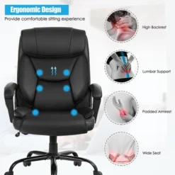 Costway Big & Tall 500lb Massage Office Chair E Xecutive PU Leather Computer Desk Chair 16 Costway Big & Tall 500lb Massage Office Chair E Xecutive PU Leather Computer Desk Chair -Furniture Haven Shop GUEST 3b6dfcbb 546e 41ec ac9c 91df8302a1c1