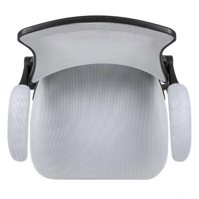 Emma And Oliver Mid-Back Mesh Ergonomic Drafting Chair With Foot Ring And Flip-Up Arms 8 Emma And Oliver Mid-Back Mesh Ergonomic Drafting Chair With Foot Ring And Flip-Up Arms - Image 8