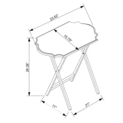 Set Of 2 Ledda Folding Snack Tray - Linon -Furniture Haven Shop GUEST 3ba8a7f1 7e71 4af1 8d05 4b7252b04d25