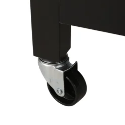 Byway Contemporary Kitchen Cart With Wheels Black/Natural - Christopher Knight Home -Furniture Haven Shop GUEST 3c9727d6 28d4 4c93 9c80 1ca9ede1add2