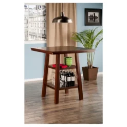 Orlando Square High Table With 2 Shelves Wood/Walnut - Winsome 6 Orlando Square High Table With 2 Shelves Wood/Walnut - Winsome -Furniture Haven Shop GUEST 3cb7fa32 1e50 4198 ba1f df48284e8d1a