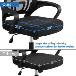 Yaheetech Adjustable Ergonomic Computer Chair Office Chair -Furniture Haven Shop GUEST 3cdbff90 deae 4003 bebc 45a06e4b43d1