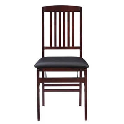 Set Of 2 Triena Mission Back Folding Chair Espresso - Linon 3 Set Of 2 Triena Mission Back Folding Chair Espresso - Linon - Image 3