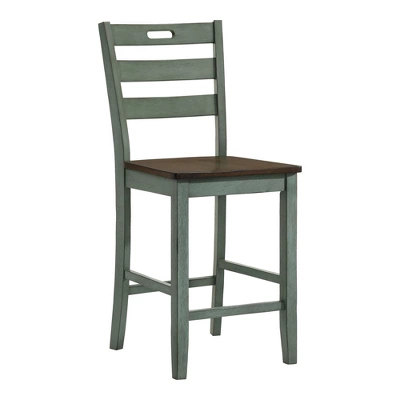 2pk Danforthe Ladder Back Counter Height Chairs - HOMES: Inside + Out 6 2pk Danforthe Ladder Back Counter Height Chairs - HOMES: Inside + Out - Image 6