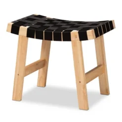 Nahla Rustic Wood Accent Bench Black/Oak Brown - Baxton Studio -Furniture Haven Shop GUEST 3ef23a79 4f99 4aa7 9696 d9f995f0bf64