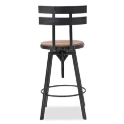 Set Of 2 Alanis Modern Industrial Firwood Adjustable Height Swivel Barstools Natural/Black Brushed Silver - Christopher Knight Home 16 Set Of 2 Alanis Modern Industrial Firwood Adjustable Height Swivel Barstools Natural/Black Brushed Silver - Christopher Knight Home -Furniture Haven Shop GUEST 3f014a11 9055 40f8 bdae 732a11a4f142